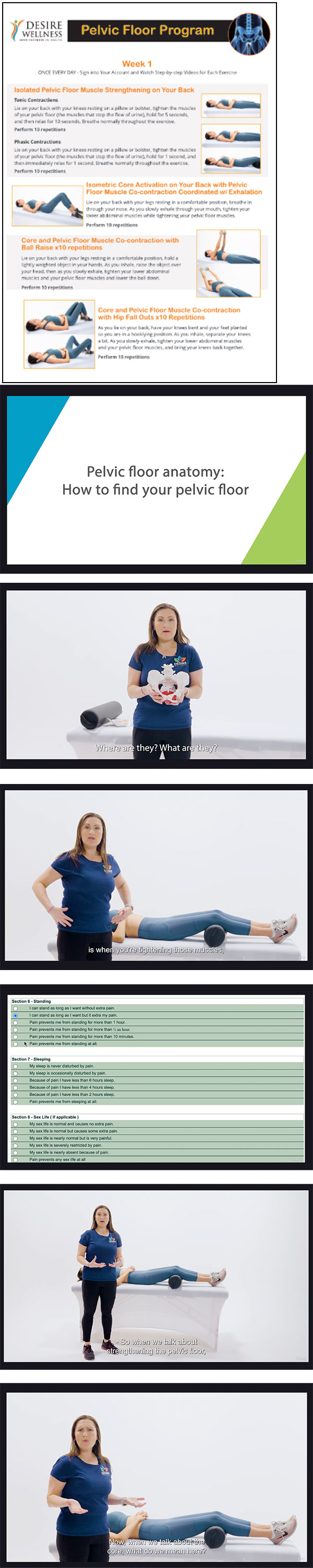 Pelvic Floor Exercise Program Course Overview